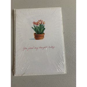 Greetings Note Cards - You Filled My thoughts today 8 Cards & Envelopes